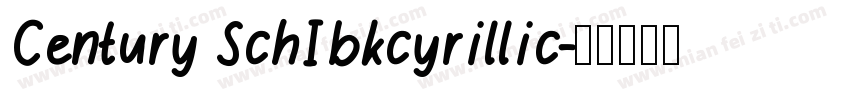 Century SchIbkcyrillic字体转换